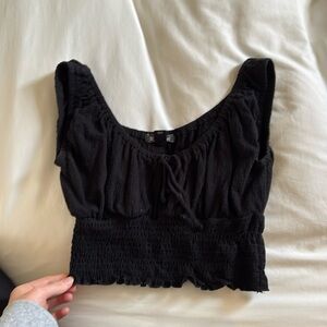 BILLABONG BLACK CROP TANK TOP